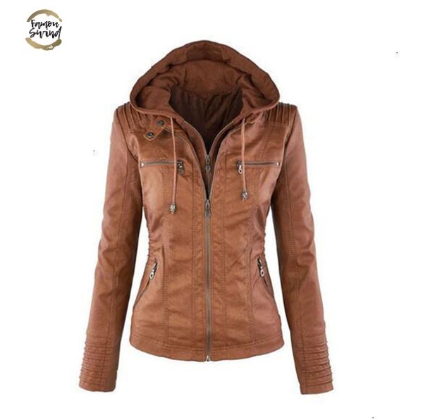 

autumn and winter women leather jacket zipper motorcycle leather coat short paragraph pu jacket large size coat 3xl-7xl, Black;brown