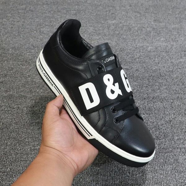 

a4 fashion trendy casual men shoes, comfortable luxury men shoes leather sneakers original box packaging zapatos hombre, Black