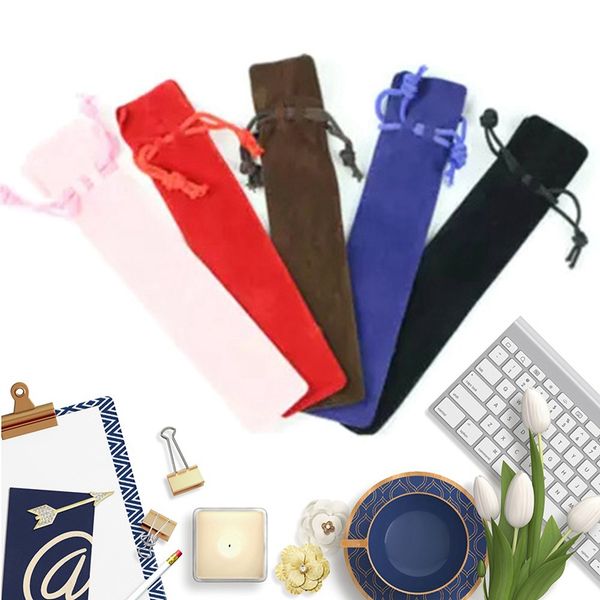 

plush school pen case velvet pencil bags crayons cuir pencil pouch fabric pencil bag birthday christmas gift
