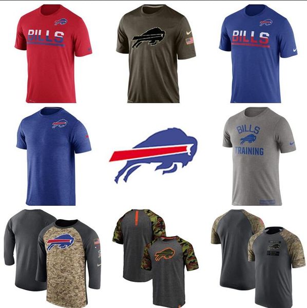 

men's buffalo bills sideline line of scrimmage legend performance t-shirt, Black