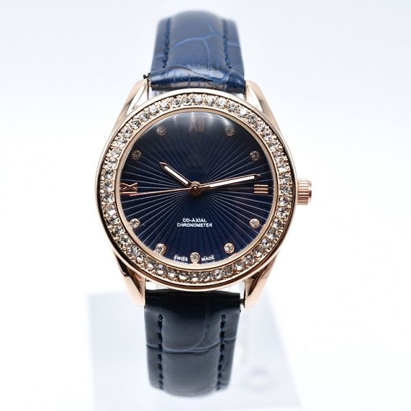 

В продаже горный хрусталь круглый кожаный чехол ремень кварца женщин золотые час