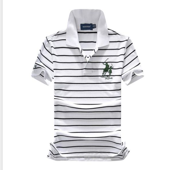 

ralph lauren поло тенниска мужская рубашка поло на открытом воздухе досуг топ polos хлопка полосатые тройник отворот гольф поло рубашки каче, White;black