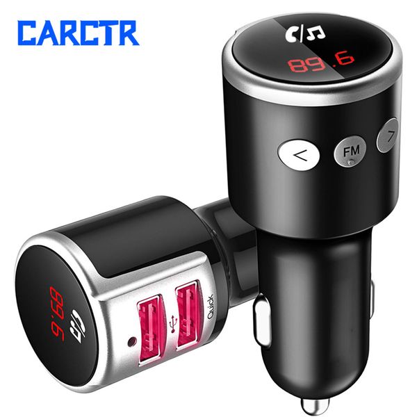 

car fm transmitter phone hands-wireless fast charge vehicle bluetooth mp3 music player dual usb fm transmitter bc33