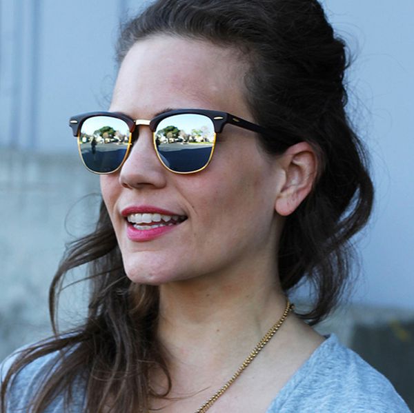 

fashion brand designer polarized sunglasses men women pilot sunglasses eyewear bans glasses metal frame polaroid lens, White;black