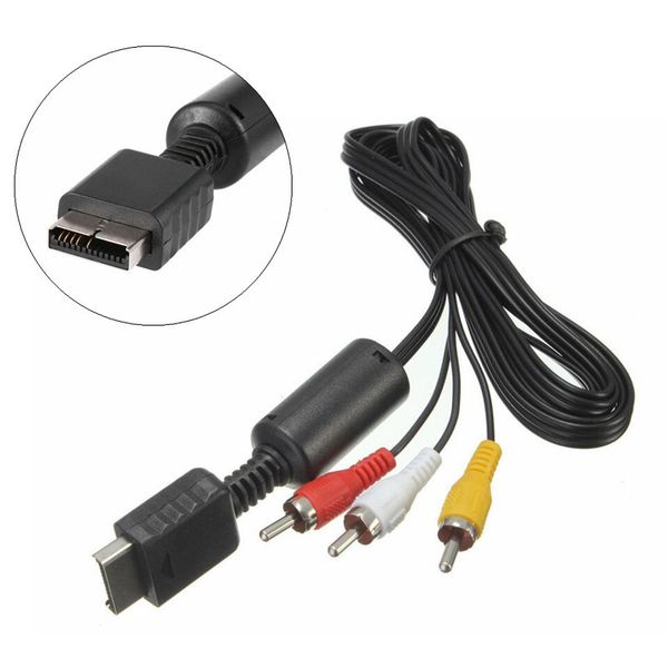 

6 feet 1.8m audio cable to rca av video cable cord for sony playstation ps2 ps3 av cable console system new