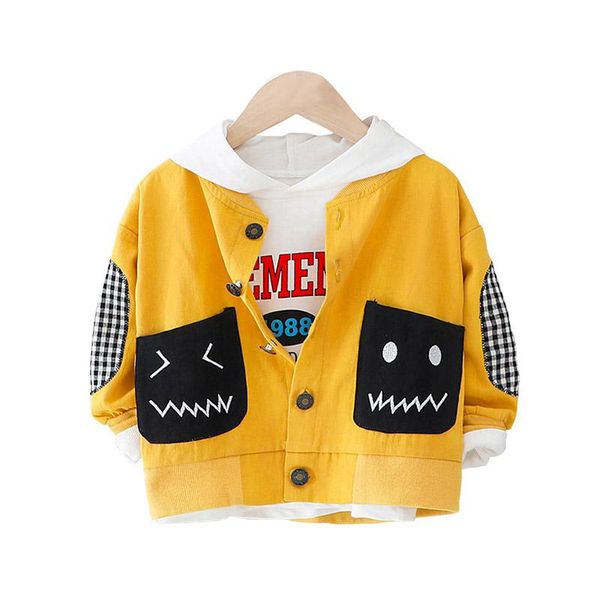 

baby boys jacket autumn winter jacket coat kids cute cartoon pattern baby outerwear coat boys girls kids children clothing, Blue;gray