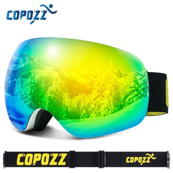 

men women ski goggles frameless outdoor sport skiing glasses big face snowmobile uv anti-fog snow sunglasses snowboard eyewear