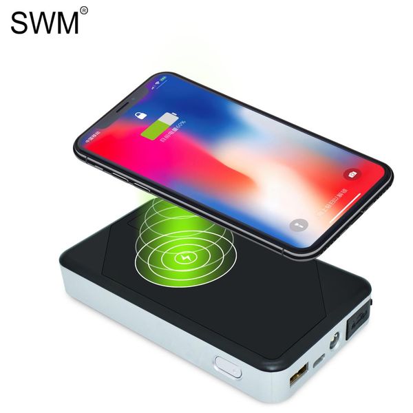 

wireless charging jump starter starting device 10w 8000mah 500a car 3 usb batterie voiture arrancador de coche charger