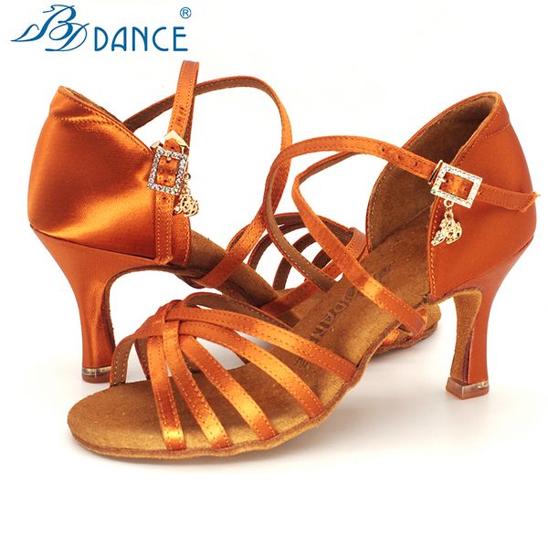 

bddance latin dance shoes authentic lady new bdsalsa heel soft bottom national standard practice clearance processing