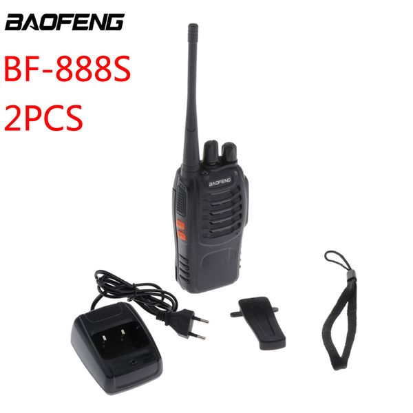 

2pcs baofeng bf-888s portable handheld radio station bf888s walkie talkie uhf/vhf 5w bf 888s comunicador transmitter transceiver