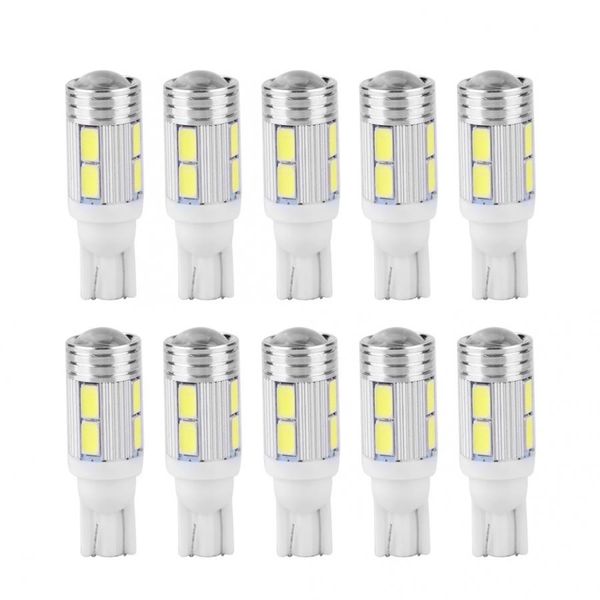 

10pcs t10 5630 10led car led wedge width lamp reading light license plate lighgt bulb 'car accessories' parking lights