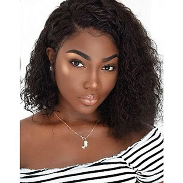 Hot Hairstyle 8a Brazilian Hair Shoulder Length Short Bob Kinky