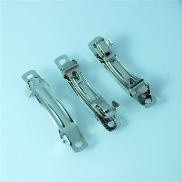 

500шт 4 см золотой цвет французский стиль клипы заколки для волос луки, Blue;slivery