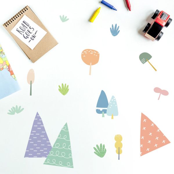 

6pcs set adhesive wall sticker home decor removable waterproof for indoor window door glass handmade art craft