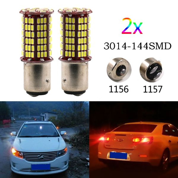 

2xhigh bright s25 1157 ba15d led high power 3014smd auto car signal reverse led lights brake sauto light flash strobe