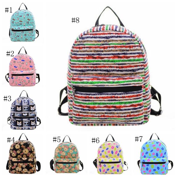 

детских ранцы печатных ребёнок плеча сумка водонепроницаемого холст сумка девушка путешествие рюкзаки малыши плечи сумка 16 designs dsl-yw30