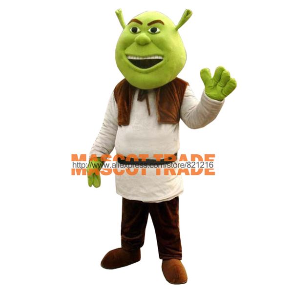 

new shrek mascot costume adult for halloween! free shipping, Red;yellow