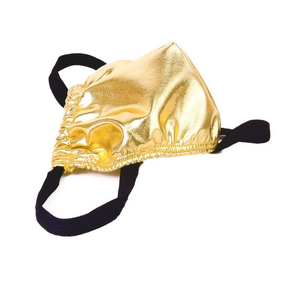 

men's fashion spandex underwear thong bikini t-back -golden, Black;brown