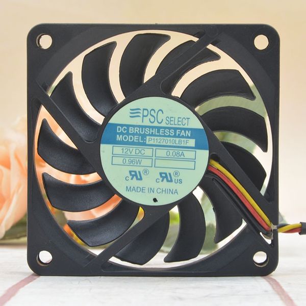 Y.S.TECH FD127015LB 7CM 7015 12V 0.13A 3-wire double ball mute Cooling fan