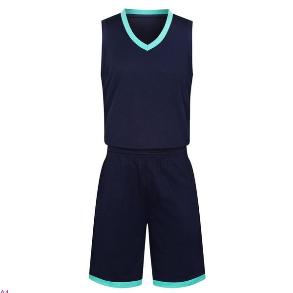 

2019 new blank basketball jerseys printed logo mens size s-xxl price fast shipping good quality dark blue db003n, Black;red