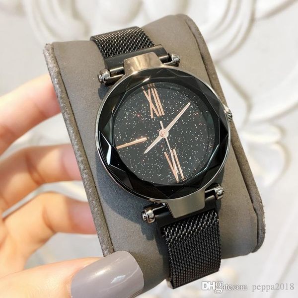 

2019 известных женщин часы моды luxury стали известный дизайн relojes de marca mujer lady платье смотреть магнит пряжки фиолетовый цвет бесп, Slivery;brown