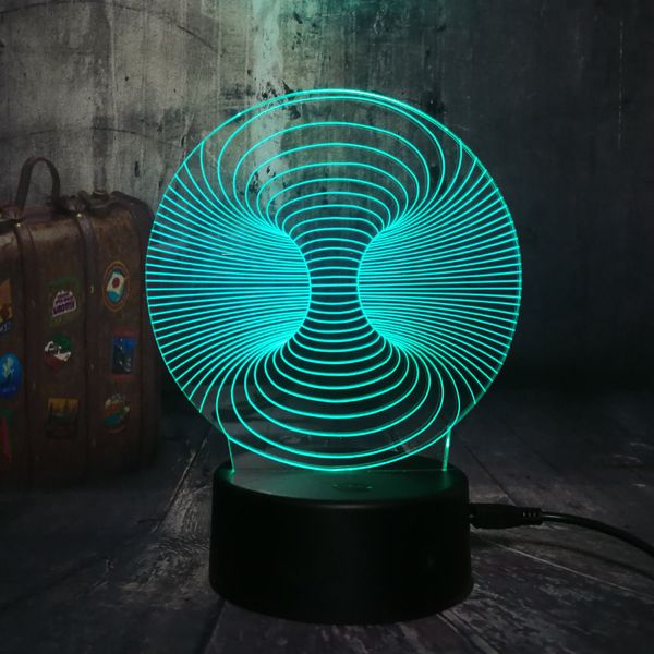 

amroe new visual arts sphere 7 color gradient 3d led night light desk table lamp mood home bedroom decor gift for kid lava