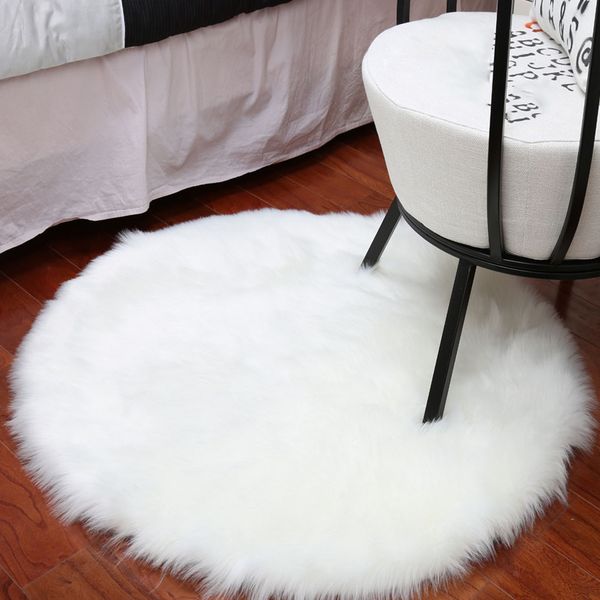 

35/60/90cm soft artificial sheepskin rug carpet artificial wool warm hairy carpet seat textil fur area rugs bedroom mat