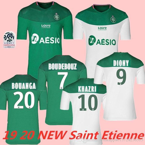 

19 20 maillot asse etienne soccer jerseys 2019 2020 maillot asse etienne khazri cabella beric nordin hamouma football shirts equipment, Black