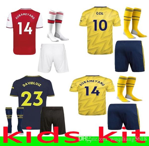 

19 20 nicolas kids kids soccer jersey pepe tierney ceballos henry football shirt 2019 2020 camiseta de futbol henry holloway maillot de foot, Black