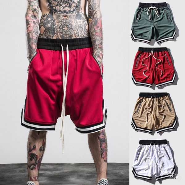

casual shorts men's sports european american style lace shorts men's basketball hip hop fashion cotton breathable, White;black