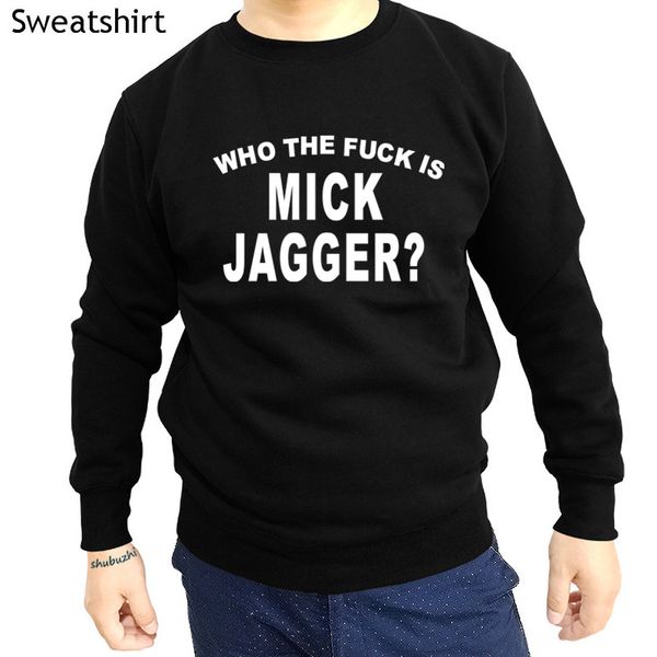 

mens cotton sweatshirt fashion male hoodies who the is mick jagger hoody as worn by keith richards shubuzhi brand autumn, Black