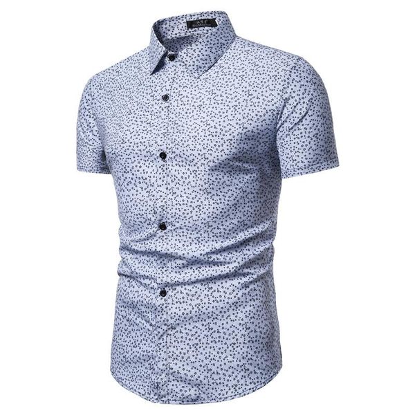 

floral shirt for men short sleeve social blouse mens dress shirts mens clothing hawaiian style slim fit summer, White;black