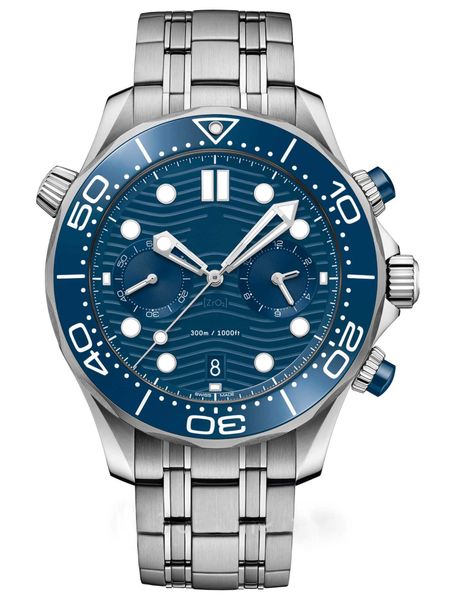 

2019 Luxury Вах нового стиля мастер 007 44мм кварца VK часов движения Даты сапфирового сте