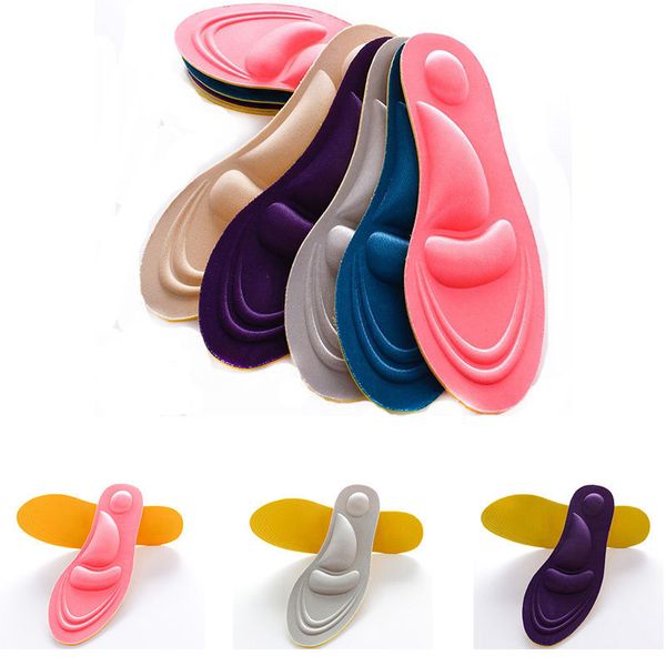 

leemeimei 4d sport sponge soft insole high heel shoe pad pain relief insert cushion pad, Black