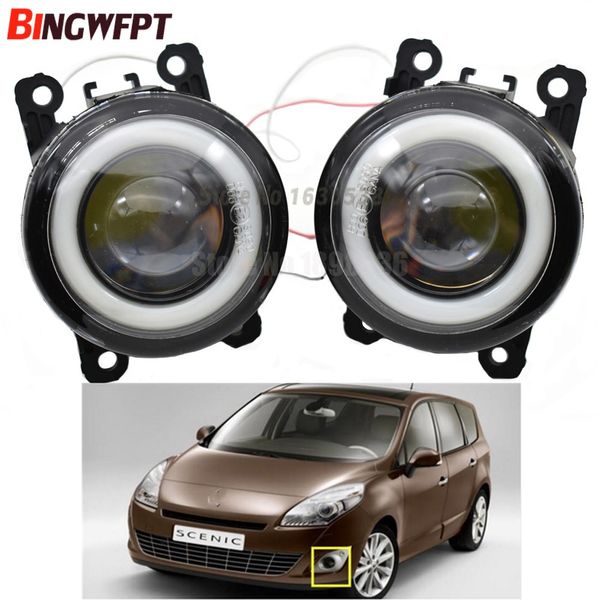 2 pçs / par (Esquerda + Direita) Angel Eye car-styling Lâmpadas de Nevoeiro Luzes LED Para Renault MEGANE Laguna Kangoo CÓNIA THALIA DURSOR LOGAN GRANDE 1998-15