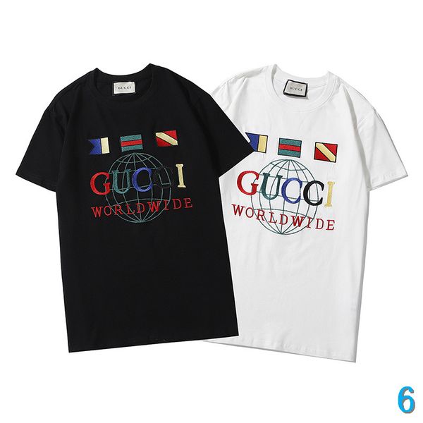 

2020 mens designer t shirt short sleeve shirts luxury simple fashion style casual summer round neck breathable design man luxury t shirt6, White;black