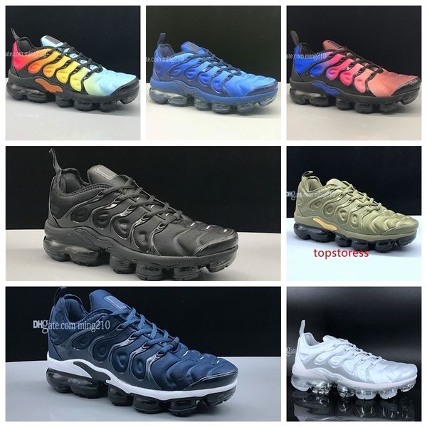 

2019 new arrival tn shoes tn plus mens womens running shoes classic outdoor tn black white sport shock sneakers mens shoes size 12