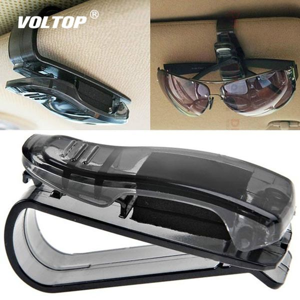 

glasses holder car accessories sunglasses holder abs auto fastener sun visor glasses case ticket clip card mount