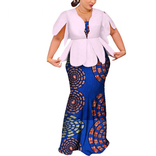 

африканские платья для женщин dashiki африканские платья с коротким рукавом красочные свадебные плюс размер африканской одежды brw wy3797, White