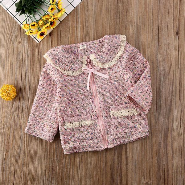 

2020 new princess kids baby girls coats outwear clothes sequin bow tassle zipper toddler infant long sleeve coat cute costumes, Blue;gray