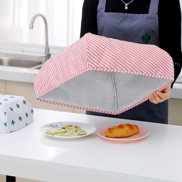 

foldable covers keep warm aluminum foil lid dishes insulation meal cover kitchen table accessories tools
