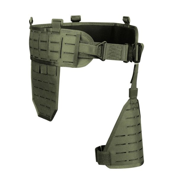 

outdoor new extra wide nylon elastic breathable quick separation abdominal belt leather case carrying hunting accessories, Black;gray