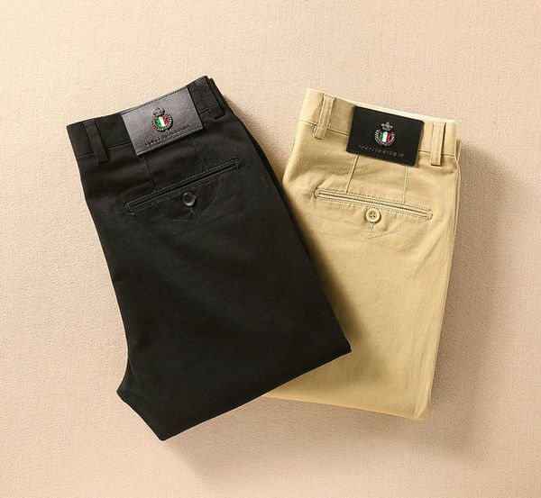 

gds мужчины счетчики классические брюки дизайнерский бренд удобные брюки моды пара роскошных классических брюки тенденции качества вышивки б, Black