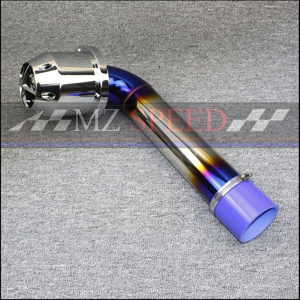 

3inch car universal 304 stainless steel air intake pipe kit+air filter duct tube kit air filter performance cold intake kit