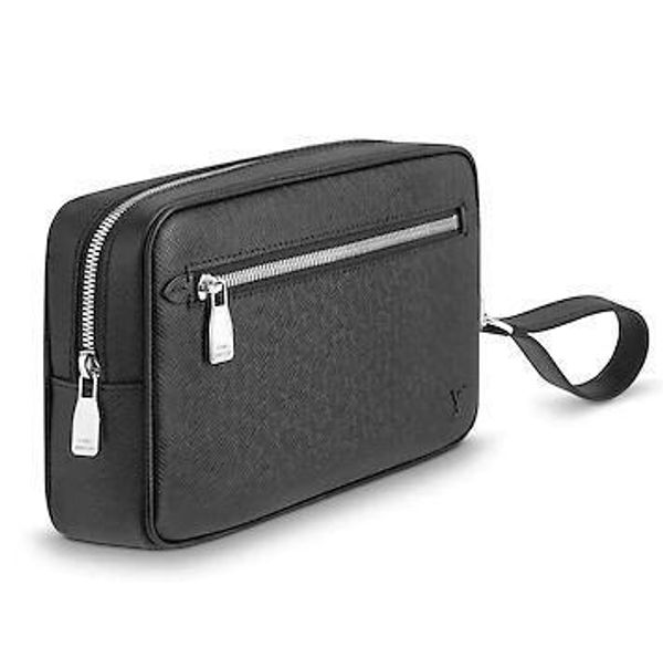 

M33424 ka ai clutch men cla ic black real caviar lamb kin chain flap bag long chain wallet key card holder pur e clutche evening