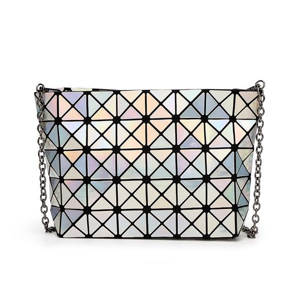 

baobao issey женщины матовую поверхность ретро tote мешки плеча miyake известный бренд блестки партии ранец место сгиба случайные торговые o