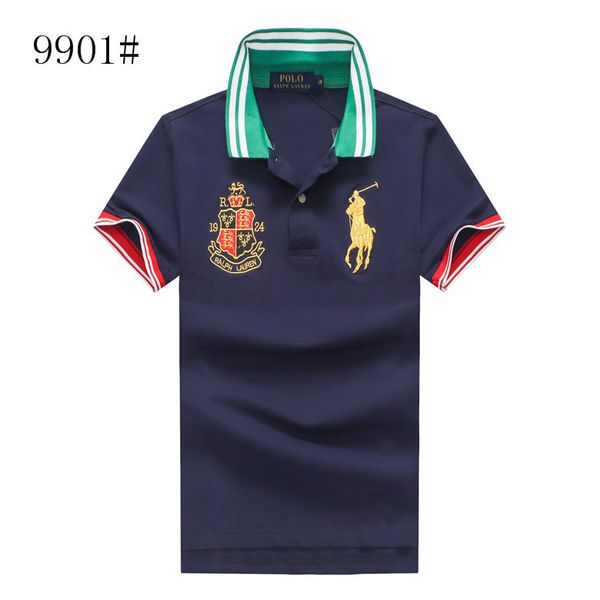 

ralph mens lauren designer tshirt luxury letter embroidery brand fashion t-shirt pony logo casual cotton sports t shirts new, White;black
