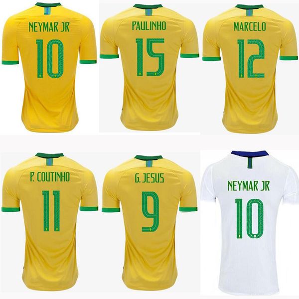 

S 2xl bra il american cup occer jer ey brazil jer ey 19 20 je u coutinho firmino marcelo football kit hirt cami a football hirt g je u