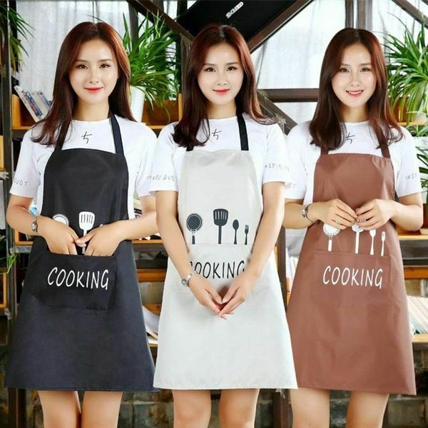 

1pcs striped waterproof polyester apron woman bibs home cooking baking