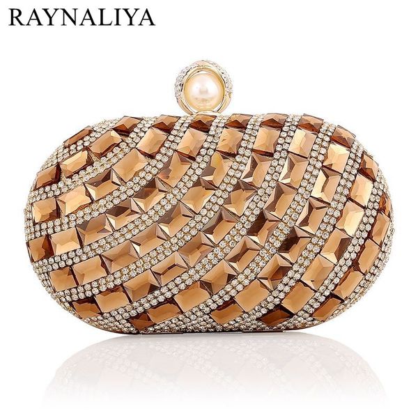 

diamond luxury gold crystal clutches evening bags wedding party banquet women handbags bridal rhinestones clutch xst-a0118